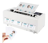 Découpeuse électrique de cartes de visite, découpeuse automatique de cartes de visite avec marge réglable pour papier de format A4, coupe-cartes de visite efficace et précis