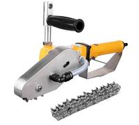 Découpeuse pneumatique de carton, machine industrielle à dénuder le papier, vitesse réglable de 4500rpm, outil portable de rognage des bords de vieux cartons ondulés(Orange,M Double Teeth)