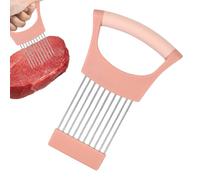 Découpeuse pour trancher, support pour tranche d'oignon - Porte-couteau à citron de cuisine - Outil multifonction pour trancher les aliments pour l'oignon, la viande, les pommes de terre et le citron