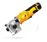 Découpeuse rotative, Ciseaux électriques sans fil 16.8V, couteau électrique for tissu, outils de coupe, ciseaux couture rechargeables, coupe-tailleurs(Set 1 70mm)
