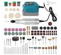 Découpeuse Rotative Sans Fil Compatible avec Batterie Makita 18 V, 0-18 000 tr/min, Outil de Ponçage et de Gravure à Vitesse Variable, 124 Accessoires pour Ponçage, Gravure et Polissage(Sans Batterie)