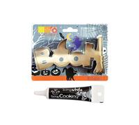 Découpoir à biscuits en inox Booh Halloween + stylo alimentaire noir