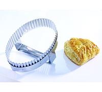 Découpoir à chausson à poignée professionnel en inox 170 x 125 mm