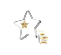 Plat / moule Scrapcooking Découpoir à pâtisserie inox XXL Etoile + paillettes dorées