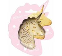 Découpoir pour biscuit en relief Licorne Gris G