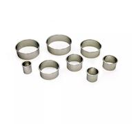 Gobel - Découpoir Rond uni - Bord roulé - INOX - Ø90 mm h36 mm - Fabriqué en France