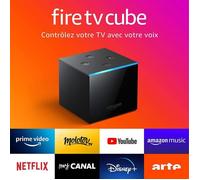 Découvrez Fire TV Cube, Mains-libres avec Alexa, lecteur multimédia en streaming 4K Ultra HD
