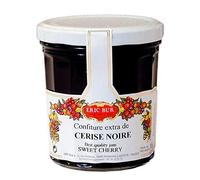 Découvrez la douceur intense de la confiture cerises noires ERIC BUR, 370g, idéale au petit-déjeuner- Lot De 3
