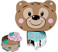 Découvrez la magie de la créativité avec 3D Painting by Numbers Créez un ours KIDEA amusant, parfait pour les petits artistes. Un plaisir parfait pour toute la famille