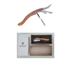 Découvrez la perfection de l'artisanat français avec cet élégant couteau de sommelier de Laguiole. Le manche ergonomique en bois d'olivier noble confère à l'outil non seulement une beauté naturelle, m