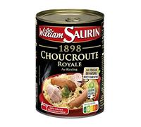 Découvrez la saveur traditionnelle de la Choucroute Royale WILLIAM SAURIN, plat cuisiné 400 g pratique et gourmand- Lot De 3