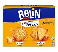 Découvrez l'assortiment Monaco de crackers salés BELIN CRACKERS, parfait pour l'apéritif gourmand de 340 g- Lot De 3