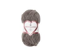 Rico Design Laine à tricoter Creative Chenillove Velours 100 g – 12 Marron Brun