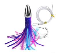 Découvrez le frisson de la pêche en mer avec un leurre de pêche à la traîne de 12,7 à 22,9 cm conçu pour attirer les poissons géants comme le thon (E)