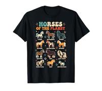 Découvrez Le Guide éducatif équin de la planète des Races de Chevaux T-Shirt