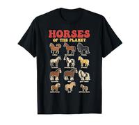 Découvrez Le Guide éducatif équin de la planète des Races de Chevaux T-Shirt