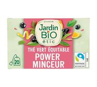 Découvrez le Jardin Bio Étic Thé Vert Minceur Bio pour une silhouette gracieuse - 20 sachets de 30g dans un élégant étui. Savourez ses bienfaits biologiques - Le Lot De 3
