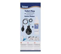 Découvrez le kit de nettoyage spécial WC - la solution ultime pour vos toilettes. Avec Toilet Plug et nettoyant spécial, l'urine et le calcaire sont facilement éliminés. Simple, puissant et pratique