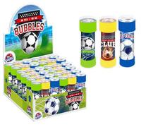 Découvrez le monde magique des bulles de savon ! Football 55ml - parfait pour toutes les fêtes. Créez des moments inoubliables et soyez la star de chaque fête d'anniversaire !