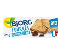 Découvrez le plaisir sain des fourrés chocolat au lait bio BJJORG., 225g, pour une pause gourmande naturelle- Lot De 4