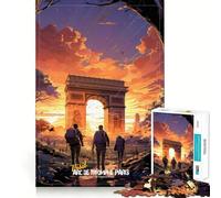 Découvrez Le Puzzle Arc de Triomphe de 1000 pièces,Un Jeu de développement cognitif avec Une Surface Lisse et sans bavures,idéal pour Une activité relaxante en Groupe à l'intérieur (50x75cm)