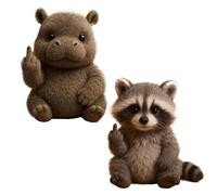 Découvrez L'équipe Attitude: De Minuscules Peluches Rebelles Pleines D'audace Et De Câlins, Des Peluches De Soutien émotionnel Et Des Jouets En Peluche for Soulager Le Stress, Des Jouets En Peluche(2P