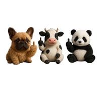 Découvrez L'équipe Attitude: De Minuscules Peluches Rebelles Pleines D'audace Et De Câlins, Des Peluches De Soutien émotionnel Et Des Jouets En Peluche for Soulager Le Stress, Des Jouets En Peluche(3P