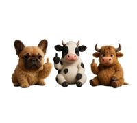 Découvrez L'équipe Attitude: De Minuscules Peluches Rebelles Pleines D'audace Et De Câlins, Des Peluches De Soutien émotionnel Et Des Jouets En Peluche for Soulager Le Stress, Des Jouets En Peluche(3P