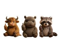Découvrez L'équipe Attitude: De Minuscules Peluches Rebelles Pleines D'audace Et De Câlins, Des Peluches De Soutien émotionnel Et Des Jouets En Peluche for Soulager Le Stress, Des Jouets En Peluche(3P