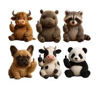 Découvrez L'équipe Attitude: De Minuscules Peluches Rebelles Pleines D'audace Et De Câlins, Des Peluches De Soutien émotionnel Et Des Jouets En Peluche for Soulager Le Stress, Des Jouets En Peluche(6P