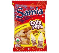 Découvrez les bonbons gélifiés cola halal SAMIA en sachet de 200g, saveur orientale gourmande- Lot De 4