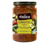 Découvrez les Courgettes Cuisinées à la Provençale D'Aucy - 380g de Saveurs Méditerranéennes ! Préparées avec soin, ces courgettes fondantes sont - Le Lot De 4