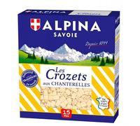 Découvrez les Crozets Alpina Savoie aux chanterelles - 400g - Pâtes artisanales de Savoie - Recette authentique - Épicerie fine - Le Lot De 3