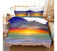 Découvrez Les Ensembles De Housse De Couette Fantasy Natural Scenery Housse De Couette Douce 80 % Microfibre + 20 % Coton Parure De Lit Avec Fermeture Éclair 2/3 Pieces