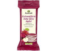 Découvrez les galettes bio ALANATURA au riz, pomme et betterave rouge, snack sain de 23g parfait- Lot De 6