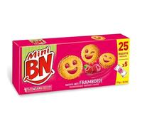 Découvrez les mini biscuits BN fourrés à la framboise, une douceur fruitée à savourer 175g- Lot De 4