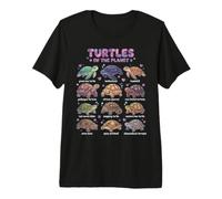 Découvrez Les Tortues du Monde illustrées éducatives T-Shirt Haut de Gamme