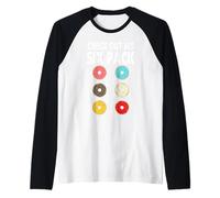 Découvrez Mon Lot de 6 Donuts drôles inspirés de Fitness et de Gym Manche Raglan
