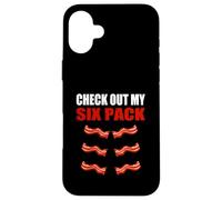 Découvrez Mon Pack de Six drôles de Bacon Gymer Bodybuilding Coque pour iPhone 16 Plus