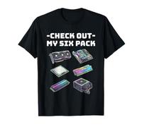 Découvrez Mon Pack de Six - Pièces PC Gamer Hardware Humour T-Shirt
