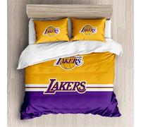 Découvrez Notre Parure De Lit Avec Housse De Couette En Microfibre Haut De Gamme Et Deux Taies D'oreiller, Motif Équipe De Basket-Ball