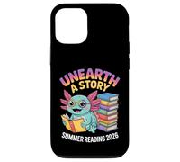 Découvrez Une Histoire | Axolotl Bookworm, Lecture Estivale 2026 Coque pour iPhone 12/12 Pro