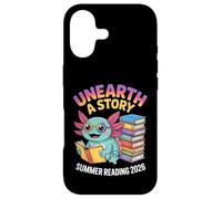Découvrez Une Histoire | Axolotl Bookworm, Lecture Estivale 2026 Coque pour iPhone 17