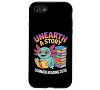 Découvrez Une Histoire | Axolotl Bookworm, Lecture Estivale 2026 Coque pour iPhone SE (2020) / 7/8