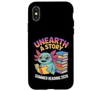 Découvrez Une Histoire | Axolotl Bookworm, Lecture Estivale 2026 Coque pour iPhone X/XS