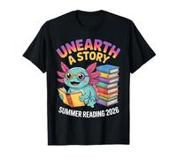 Découvrez Une Histoire | Axolotl Bookworm, Lecture Estivale 2026 T-Shirt