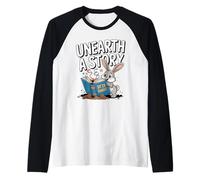 Découvrez Une Histoire : Bunny Rabbit Reading Manche Raglan