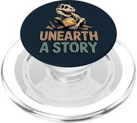 Découvrez Une Histoire : T-Rex lisant Un Livre PopSockets PopGrip pour MagSafe