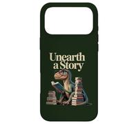 Découvrez Une Histoire : Un Dinosaure lisant Un Livre de bibliothèque Coque pour iPhone 17 Pro Max