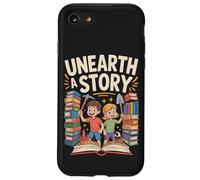 Découvrez Une Histoire : Un garçon et Une Fille dans Une bibliothèque Coque pour iPhone SE (2020) / 7/8